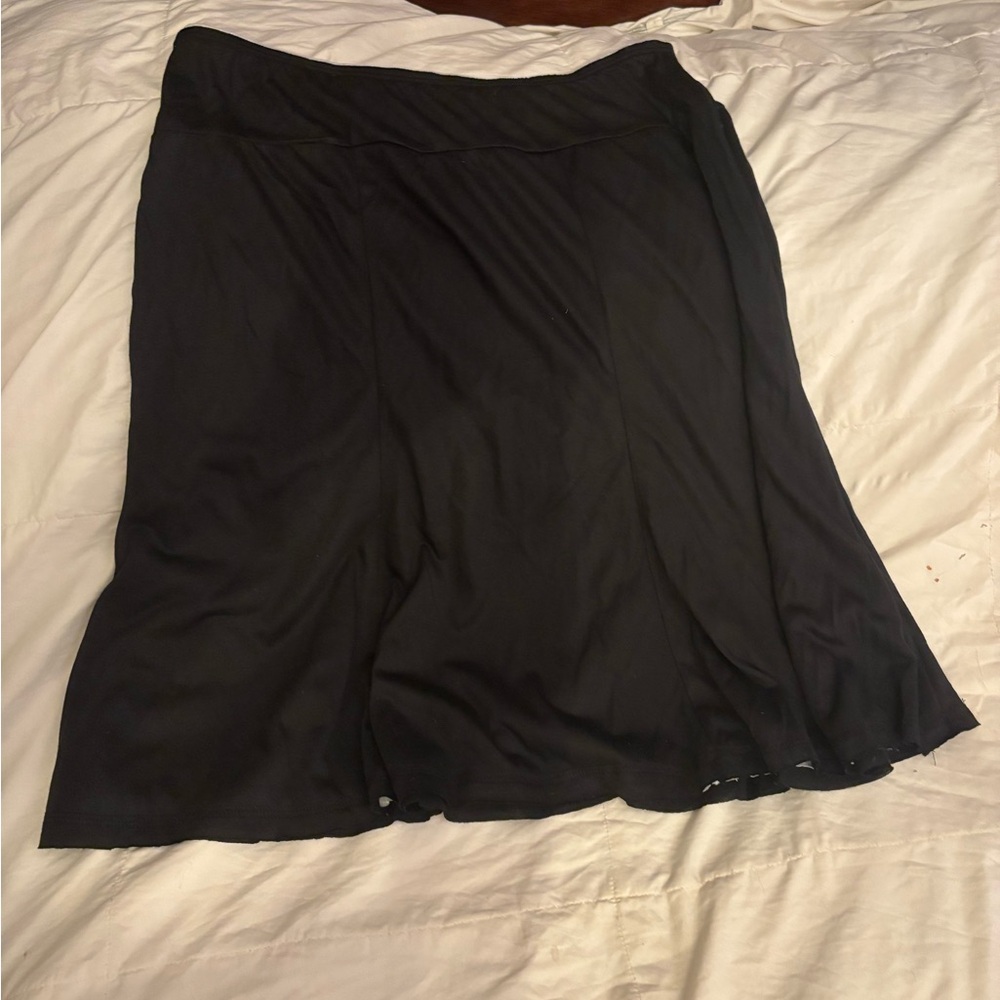 Reversible Nally & Millie Reversible 2 in 1 Black & White A-Line Flared Skirt